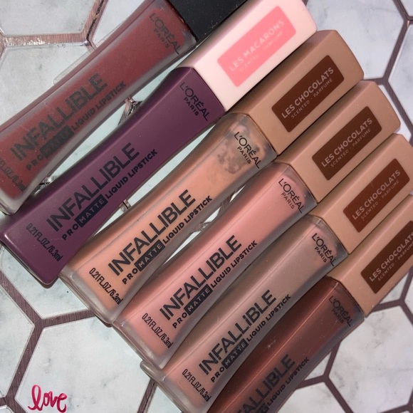 6pcs L'Oreal Infallible Scented Pro Matte Liquid Lipstick - Picture 2 of 3